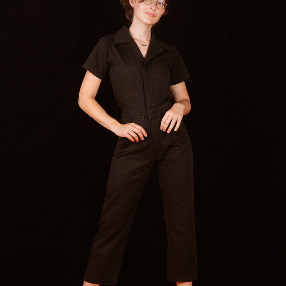 ISO BIG BUD PRESS XS BLACK SHORT SLEEVE JUMPSUIT